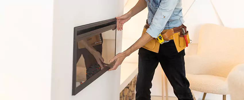 Metal Fireplace Installation in Woodcrest, California
