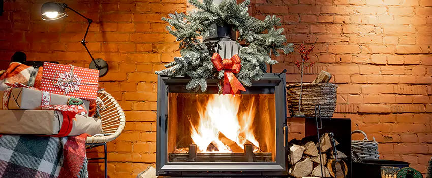 Travis Industries Linear Gas Fireplace Installation in Woodcrest, California